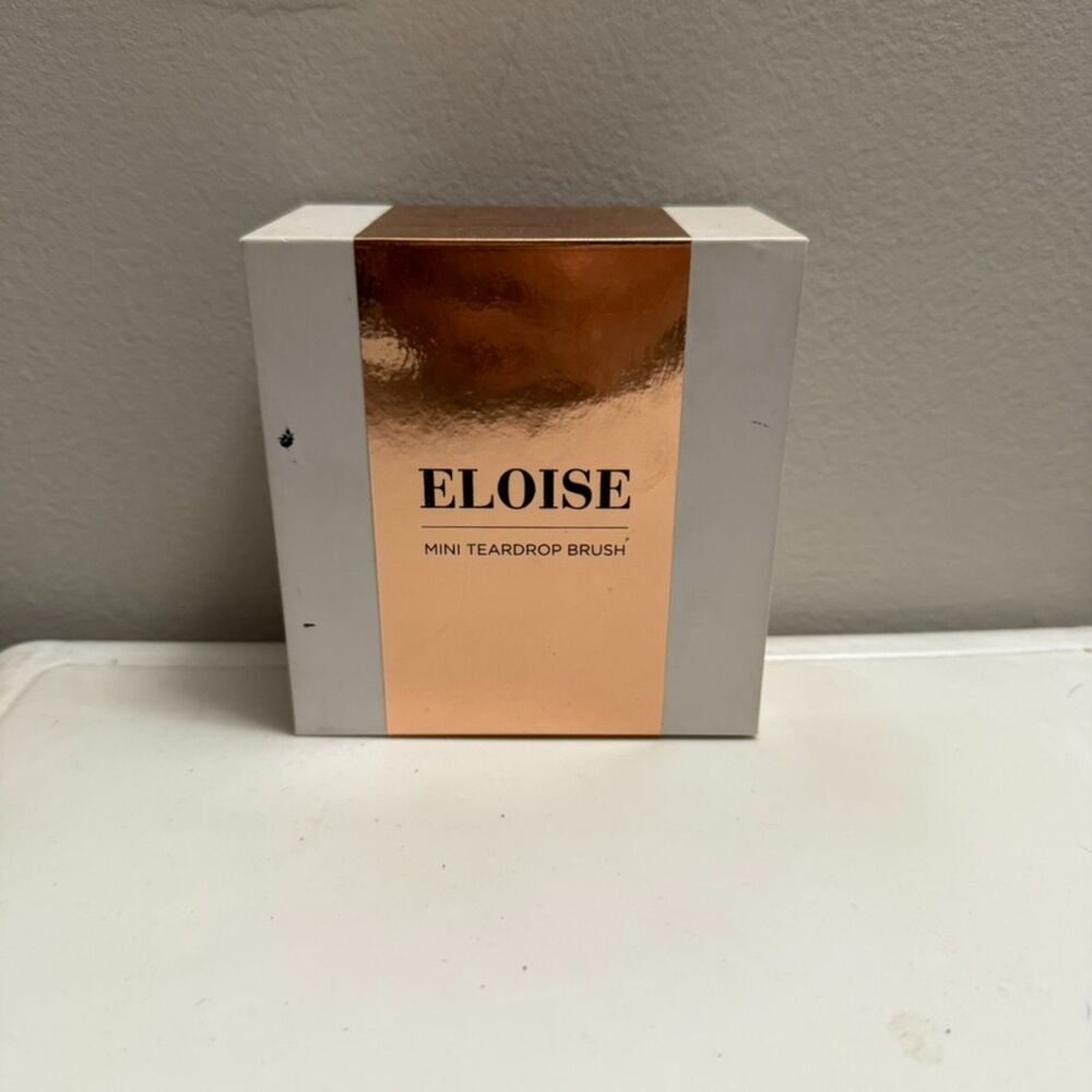 ELOISE Mini Teardrop Brush , Rose Gold , Mirror Finish